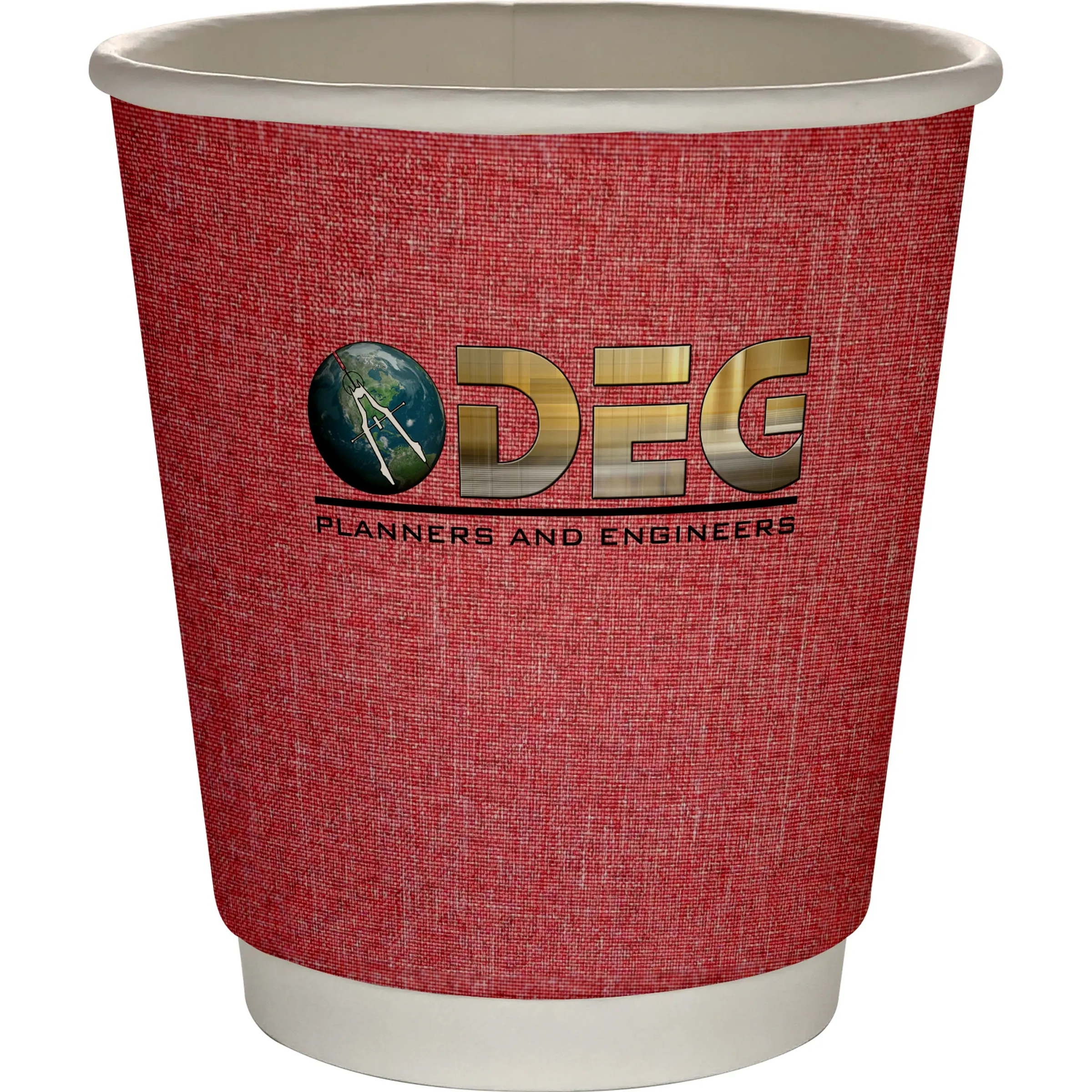 10 oz Full Color Ridge Insulated Paper Cup 12