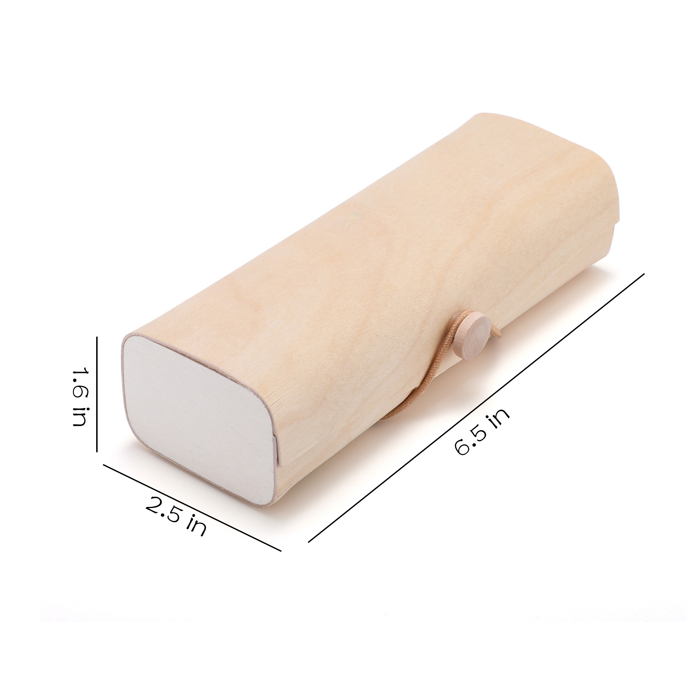 Bamboo Wood Fashionable Solid Color Glasses Case 7