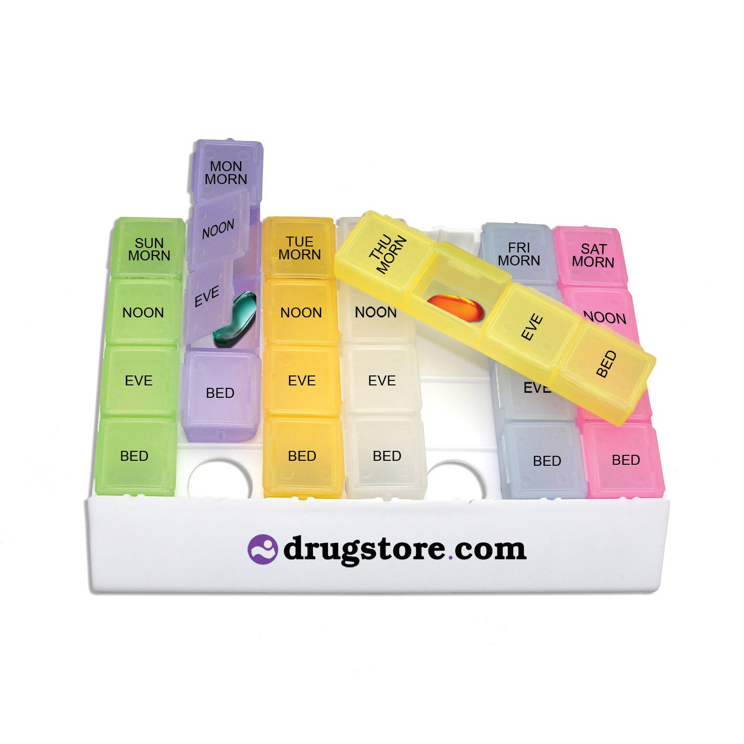 Rainbow 24/7 Medicine Tray Organizer 2