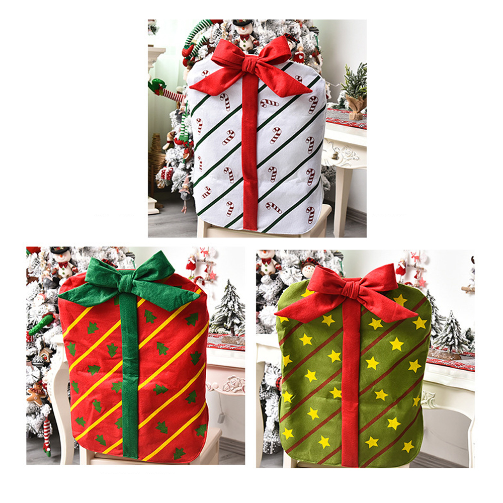 Christmas Bowknot Chair Cover 5