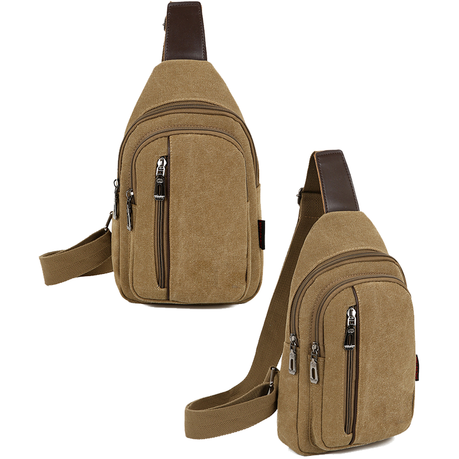 Crossbody Canvas Sling Bag Backpack with Adjustable Strap 6