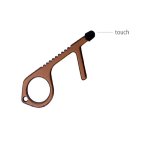 Shiny Copper Door Opener with Laser Engraving Customization 3