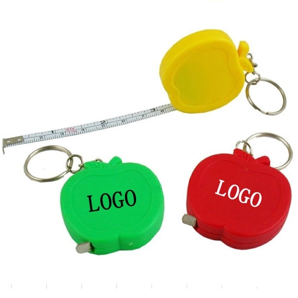 Apple Shaped Tape Measure Keychain 2