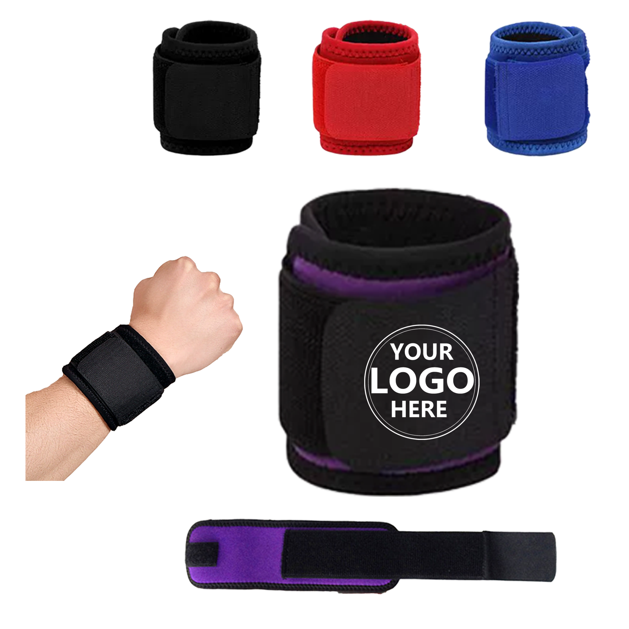 Fitness Wrist Strap Made of Polyester and Foam Rubber 2