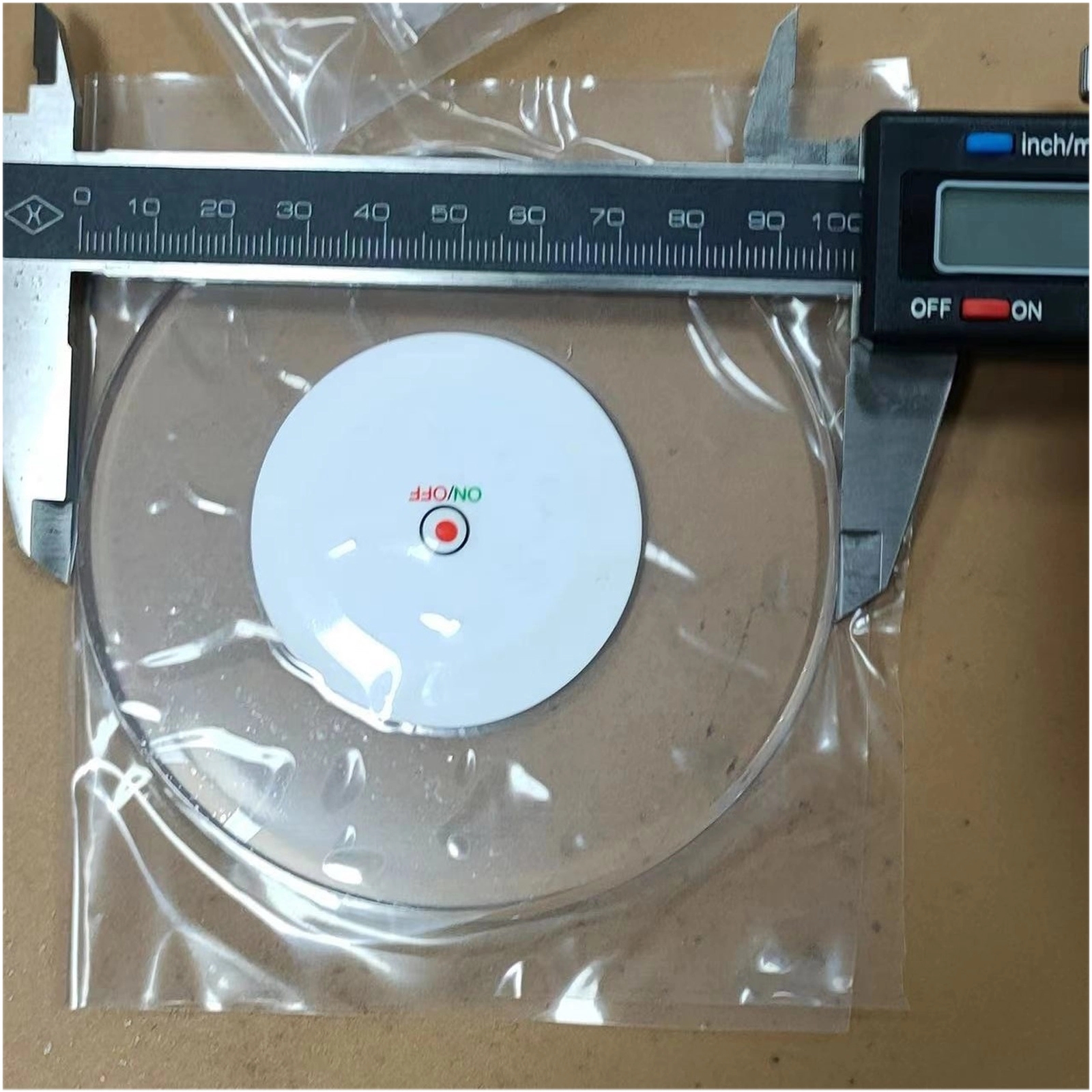 4" Round Acrylic Coasters With Led 12