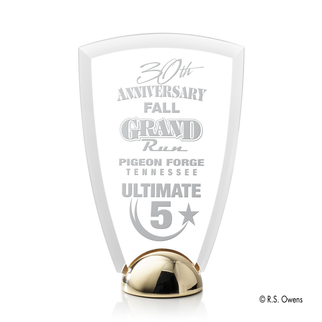 Arch Hemisphere Award - Laser Engraved 8
