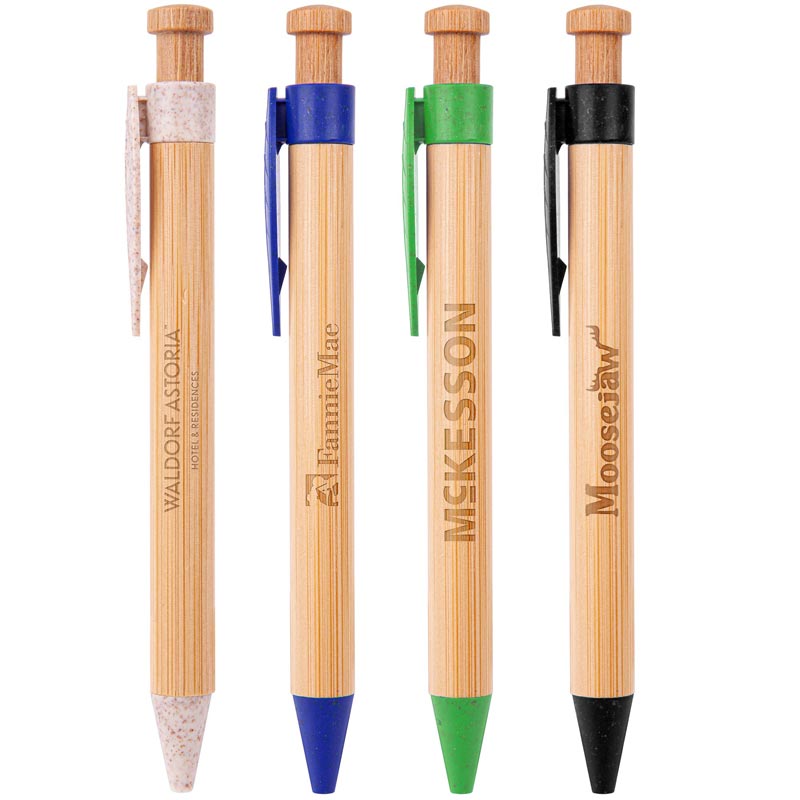 The Camden Bamboo Retractable Wheat Straw Eco-Pen 1