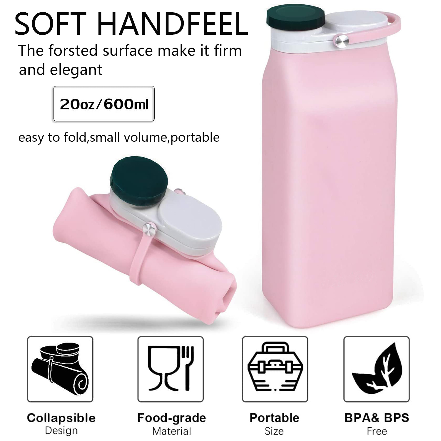 Silicone Folding Water Bottle 2