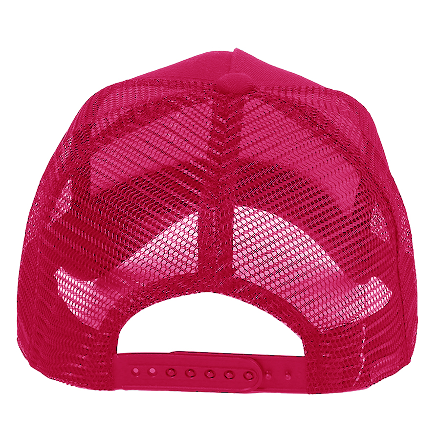 Stock Solid Color Cotton 5-Panel Trucker Cap 36