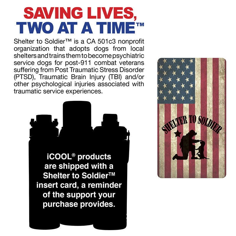 iCOOL® Sedona 32 oz. Double Wall Stainless Steel Water Bottle