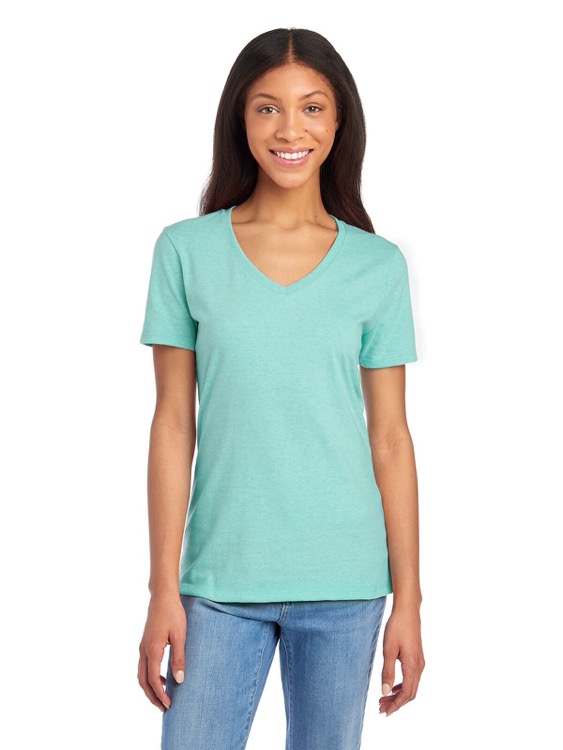 JERZEES Premium Blend Combed Ring-Spun Ladies' V-Neck T-Shirt 8