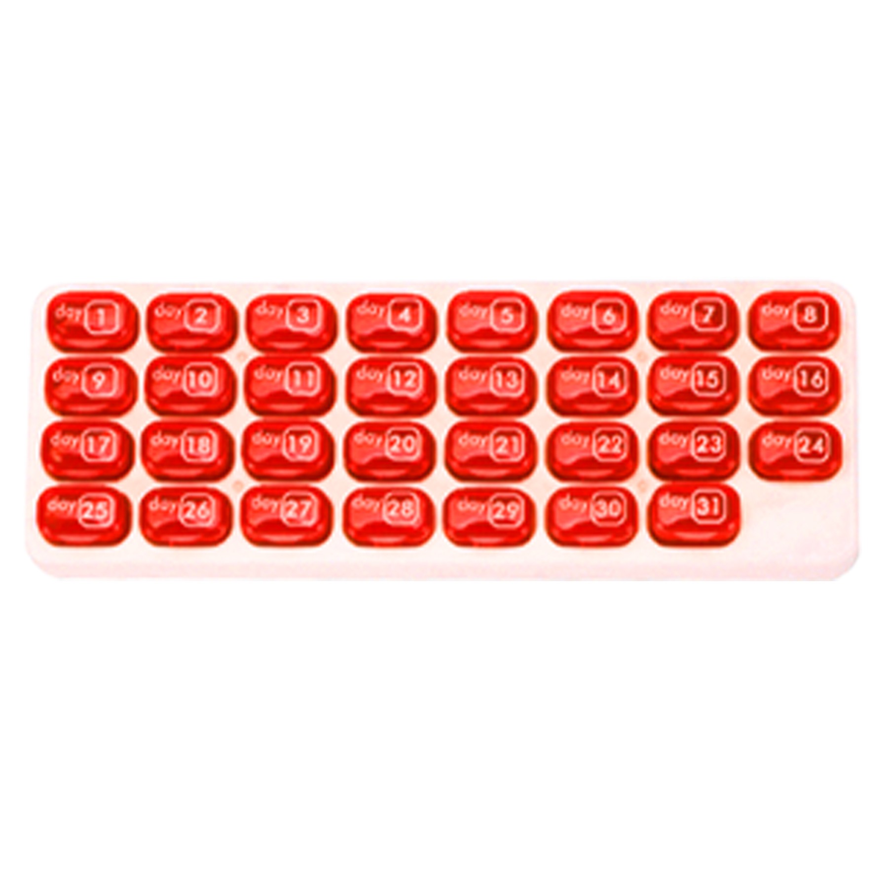 31-Compartment Keyboard Type Medicine Box 7