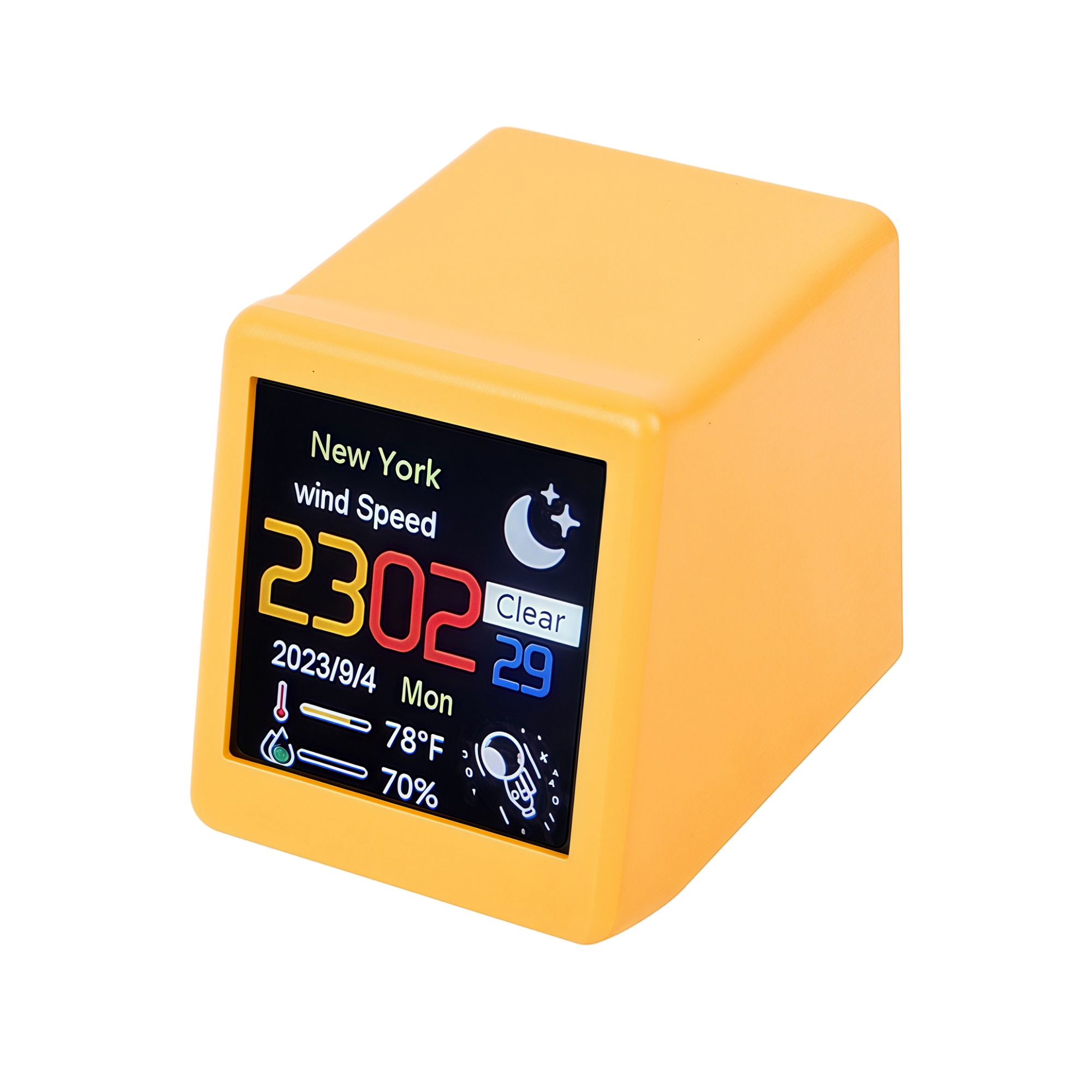 Smart Desktop Digital Clock with WiFi Weather Station 3
