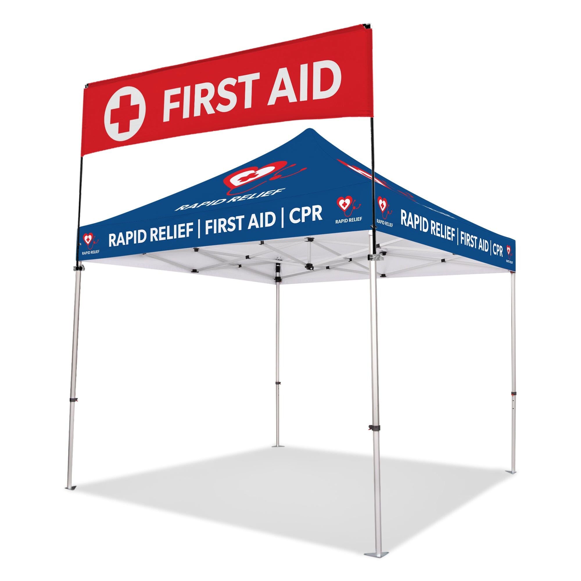 10ft x 10ft Custom Canopy Tent w/ Billboard Banner 4