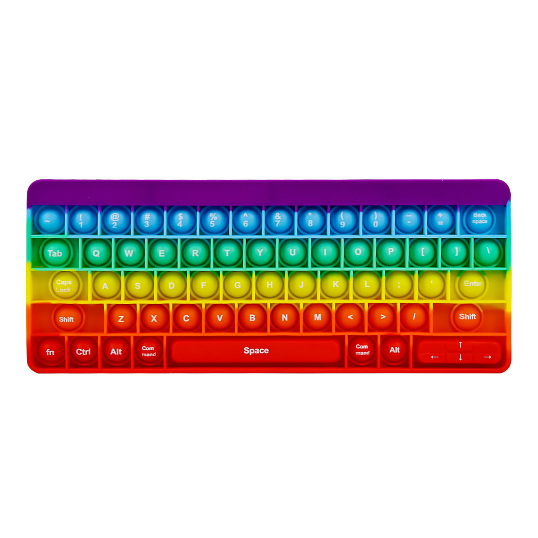 Colorful Keyboard Bubble Fidget Sensory Toy 7