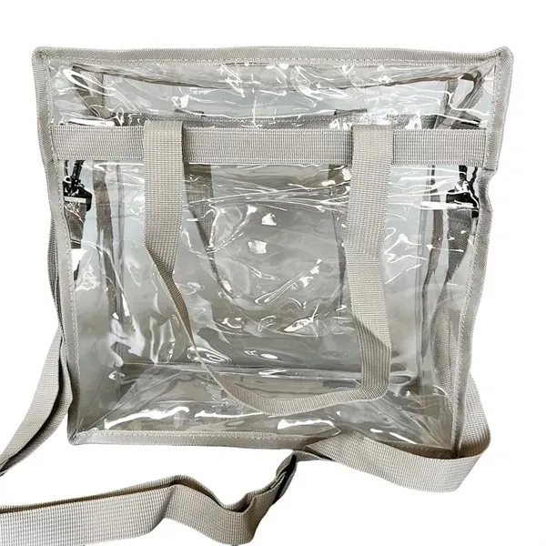 Clear Tote Bag with Transparent Shoulder Straps Purse 9