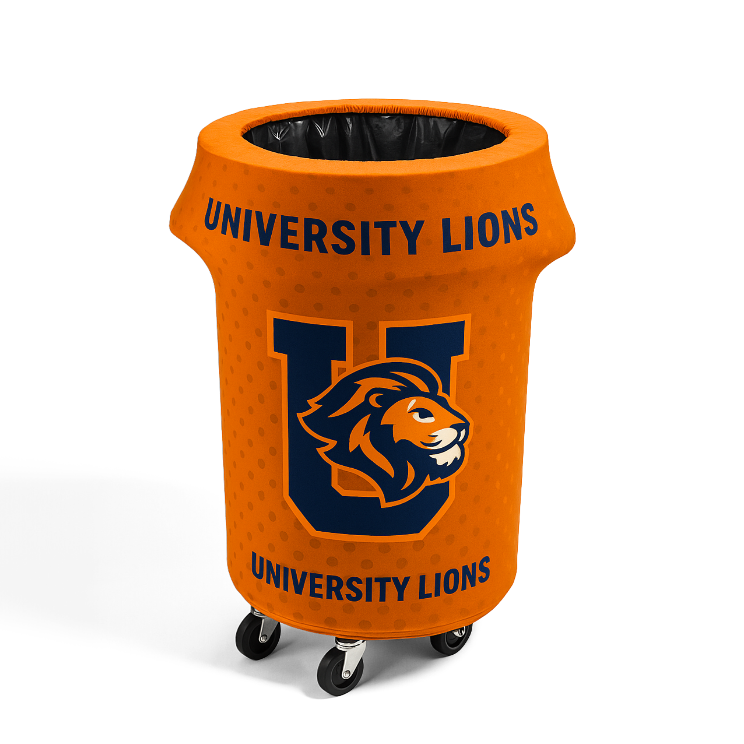 55 Gal.  Spandex Stretch Trash Can Cover (Open Bottom)