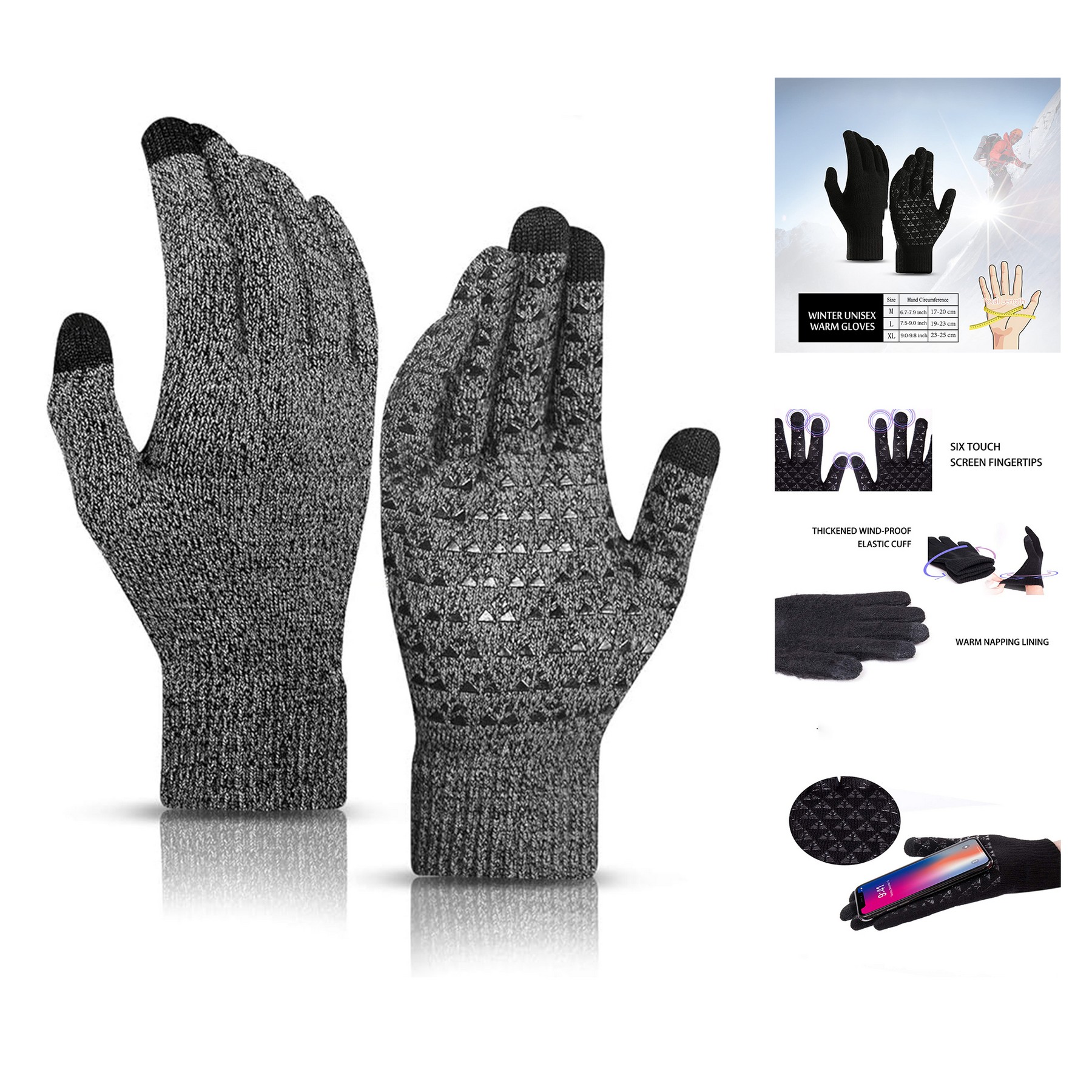 Winter Gloves for Men Women 2