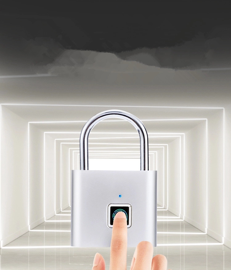 USB Charging Waterproof Fingerprint Pad Lock 3