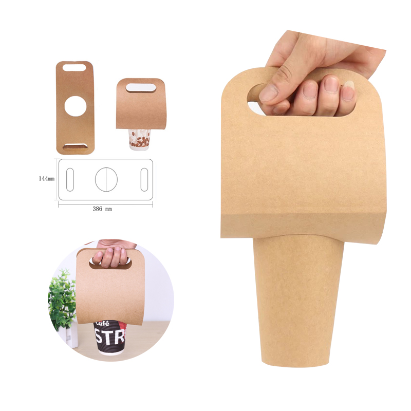 Kraft Paper Drink Takeout Holder 1