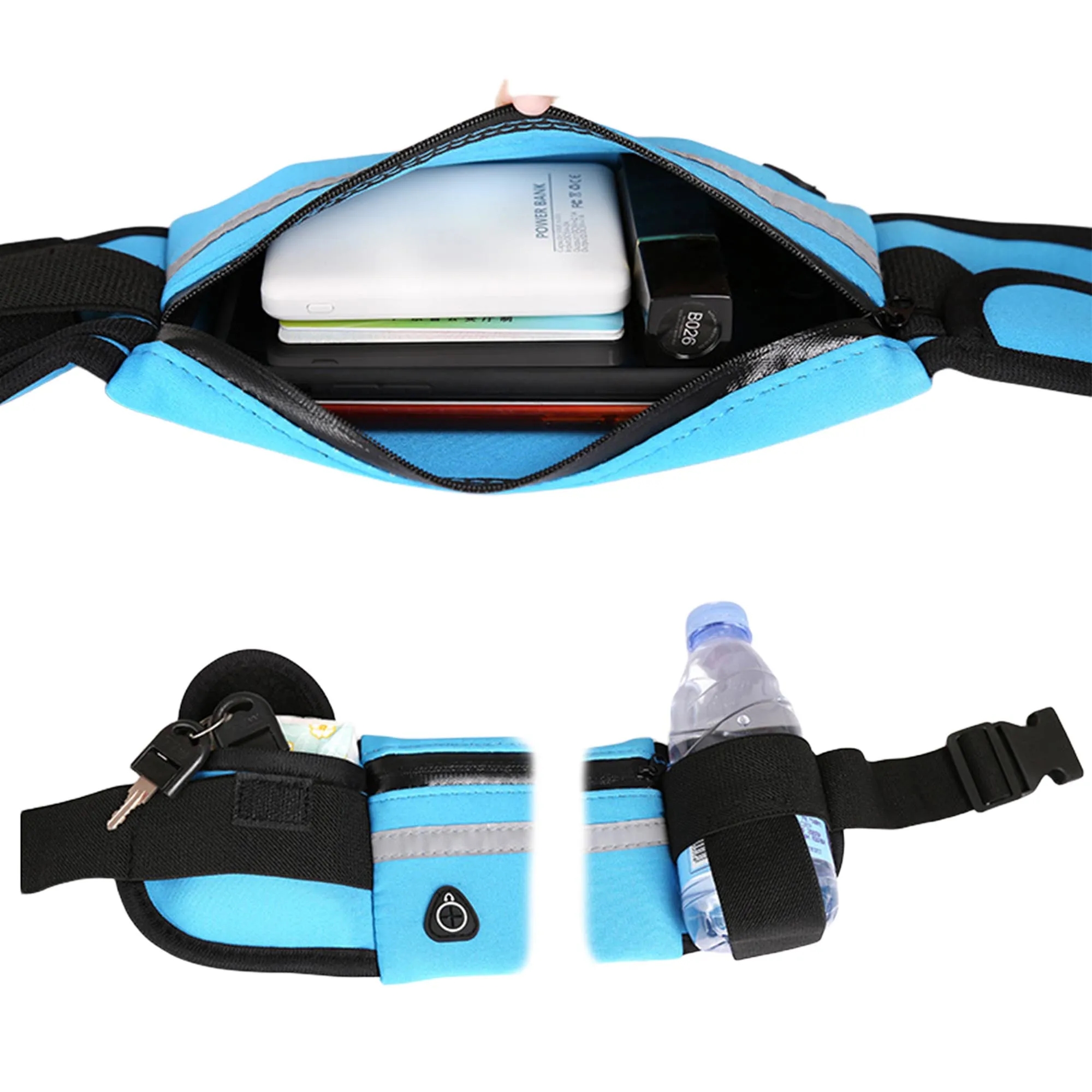 MOQ 100pcs Outdoor Waterproof Waist Pack With Kettle Crotch 3