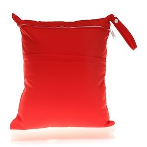 Wet Dry Bags with Two Zippered Pockets for Baby Diapers 16