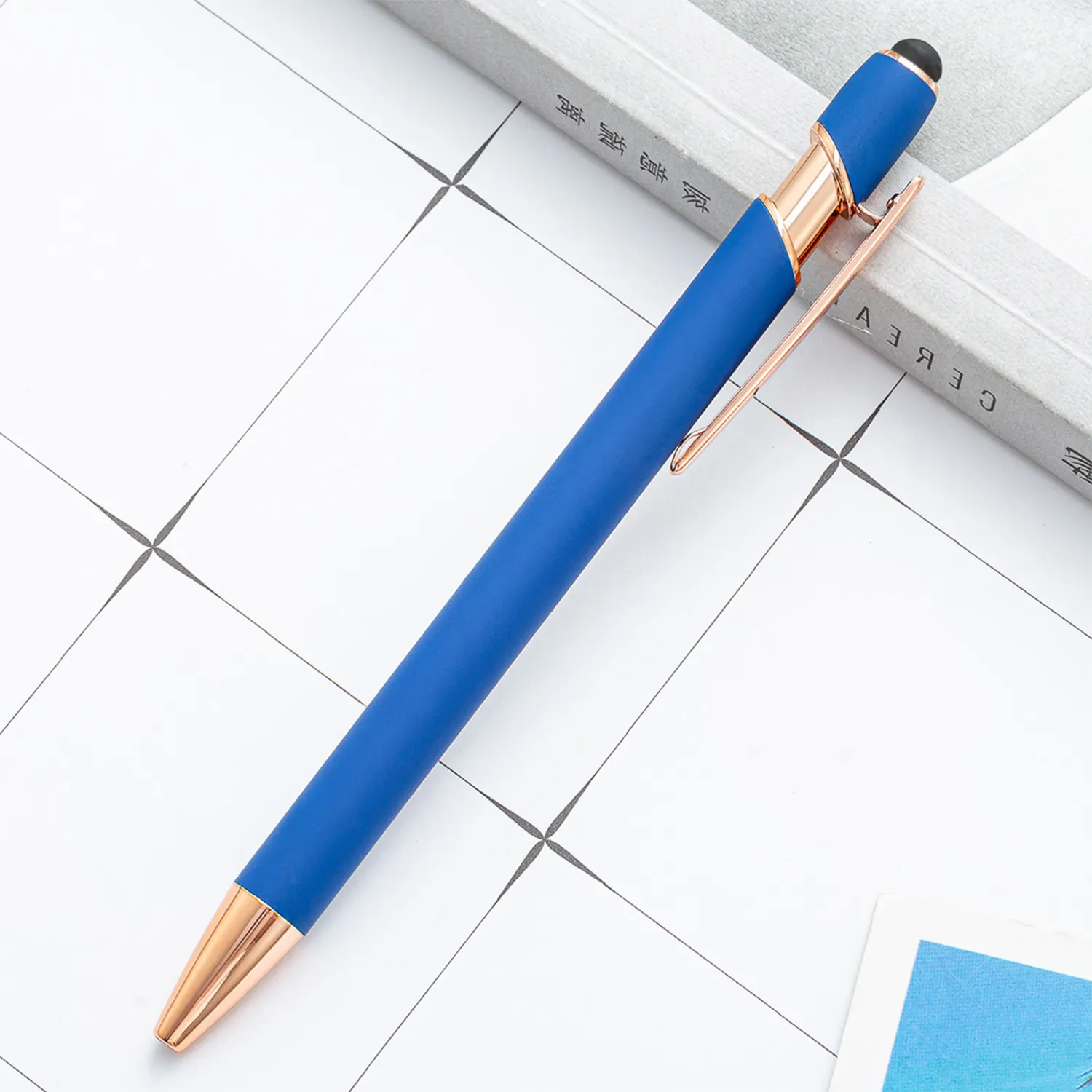 Retractable ballpoint Pen 2-in-1 Stylus 4