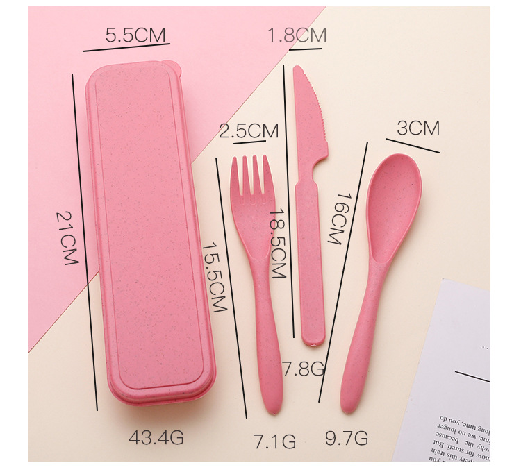 Reusable Travel Utensils Set with 6