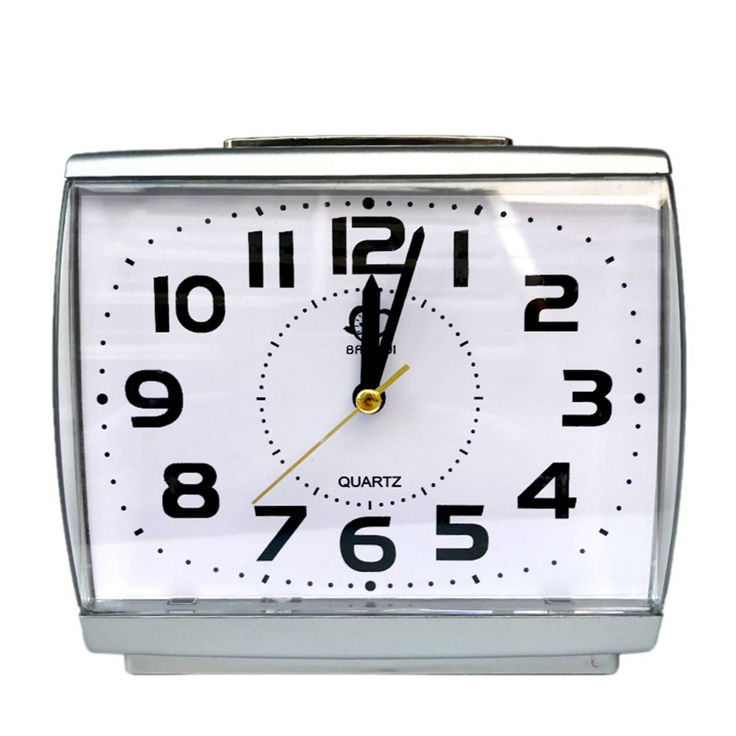 Silent Square Analog Alarm Clock 10