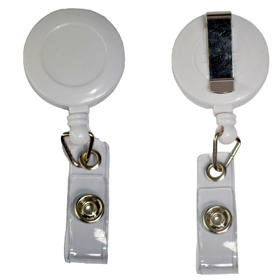 Circular Badge Reel w/ Belt Clip 4