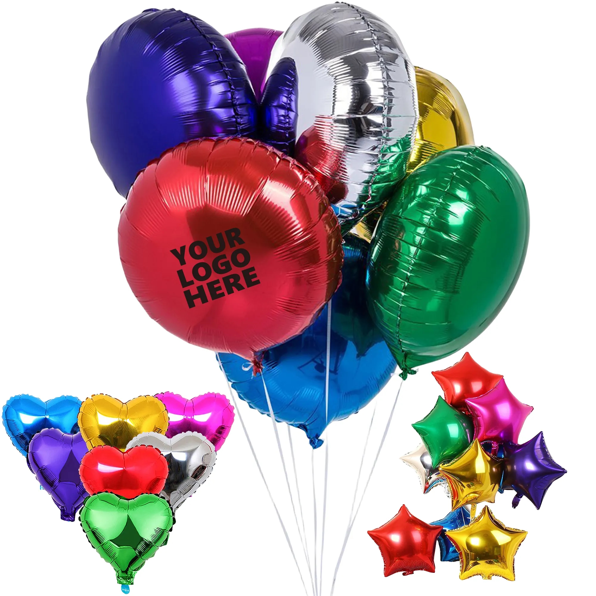 18 inches Foil Mylar Balloon MOQ100