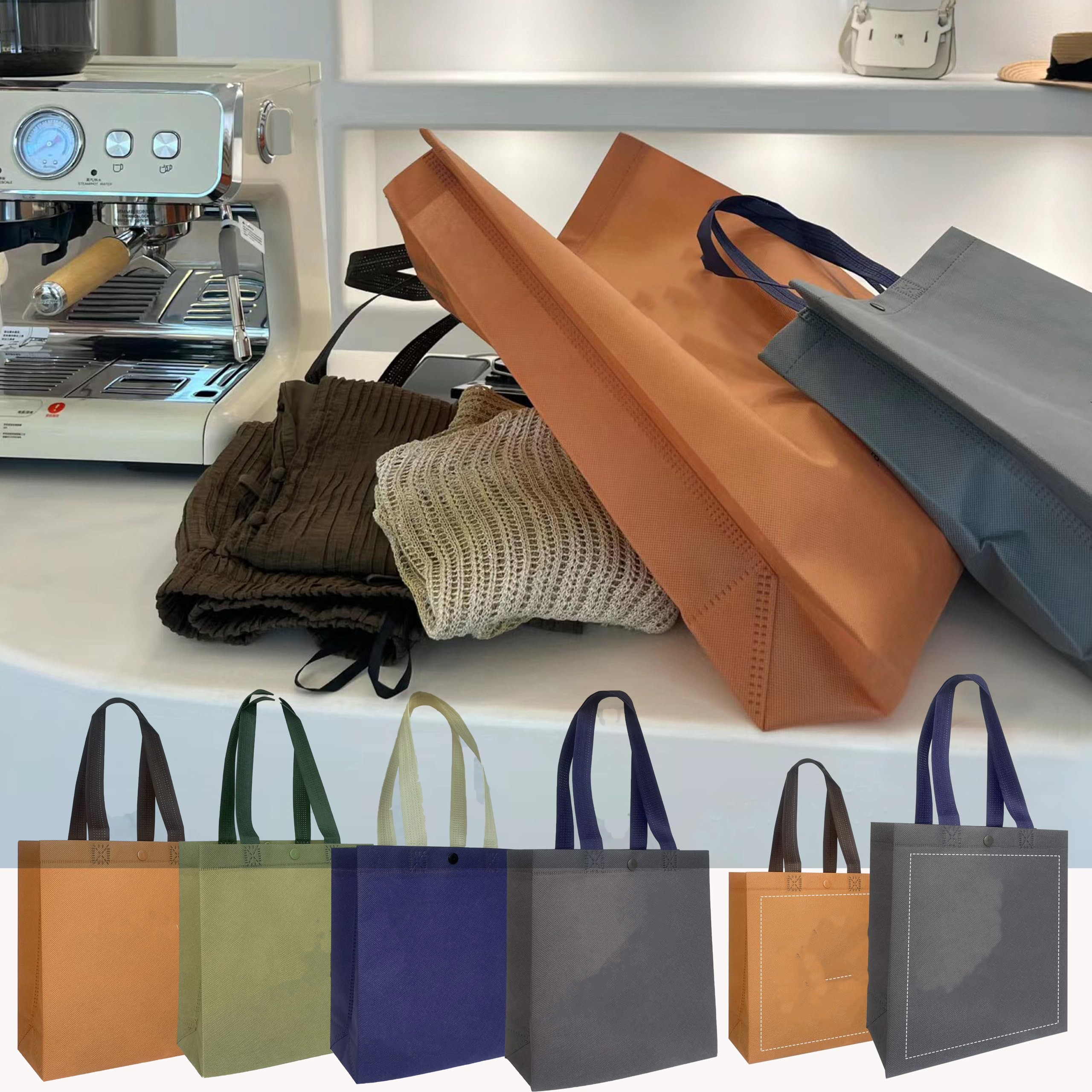 Custom Non-Woven Tote Bag with Concealed Closure 1