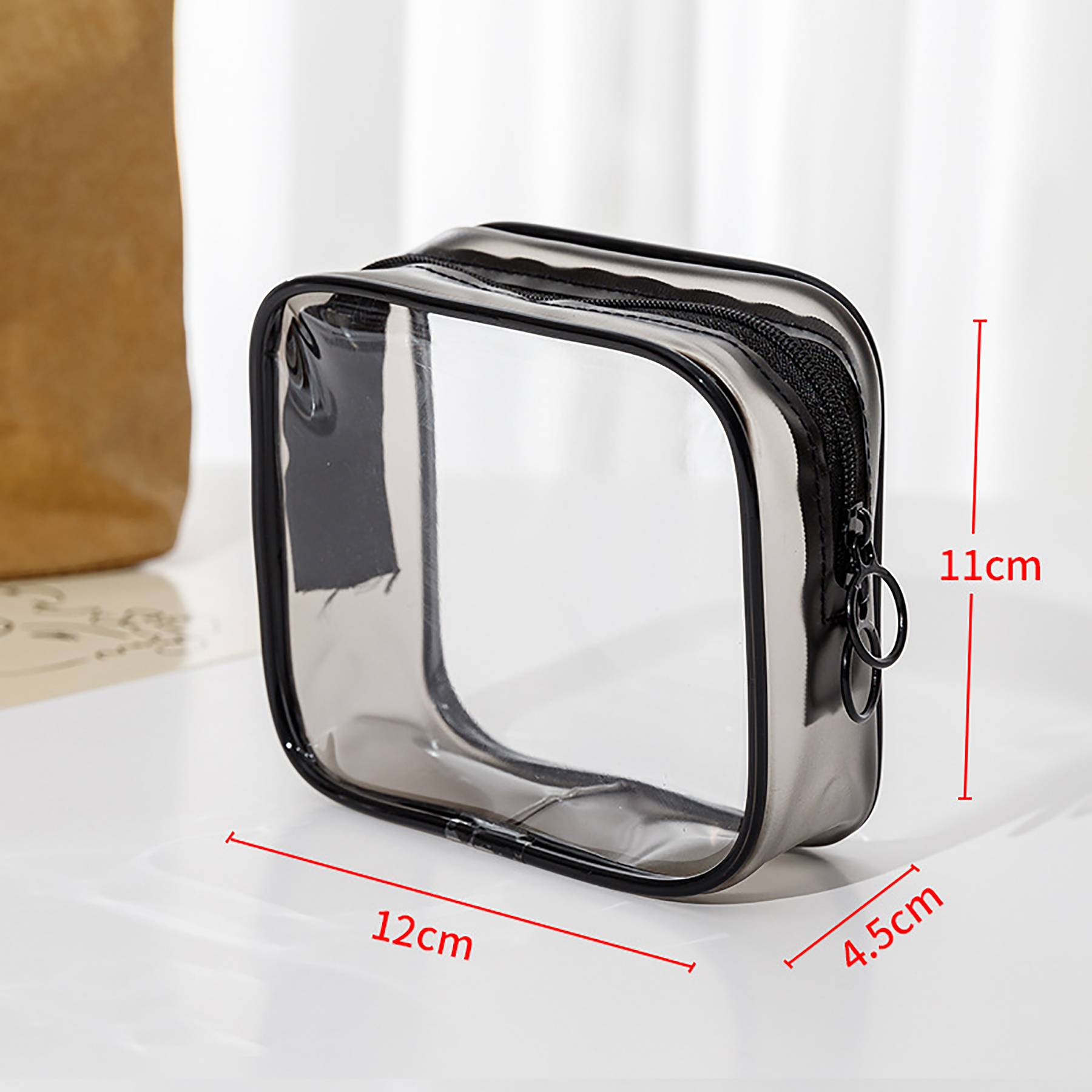 Transparent Travel Makeup Bag Set 5