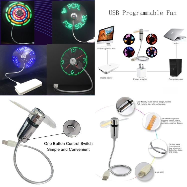 Small USB Fan with Real Time Clock 3
