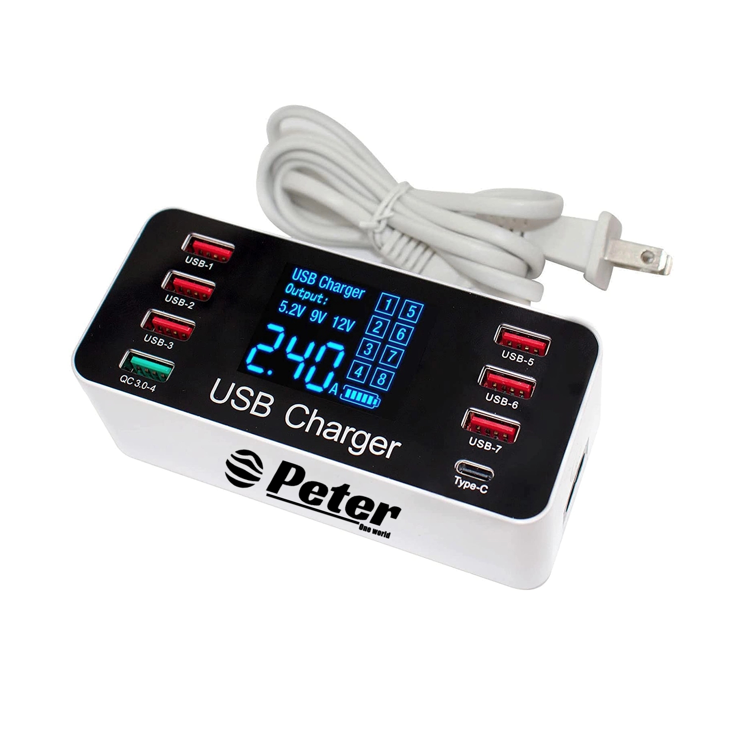 Multi Usb 8-Port Smart Fast Desktop Hub 1
