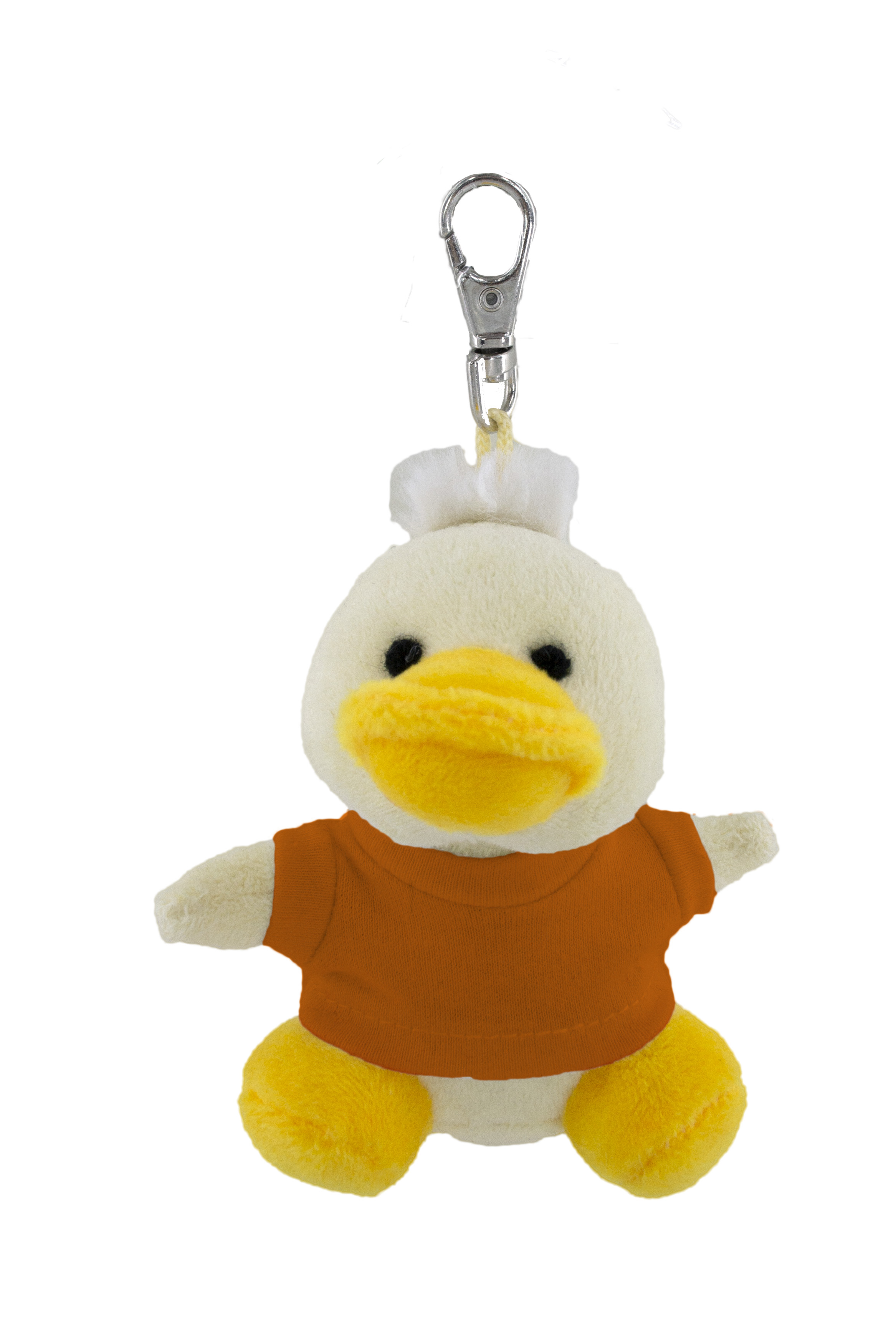 Soft Plush Duck Keychain With Tee 4