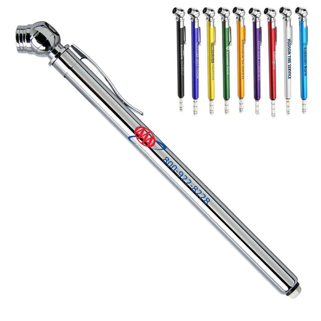 Metal Head Pen Size Tire Gauge 3