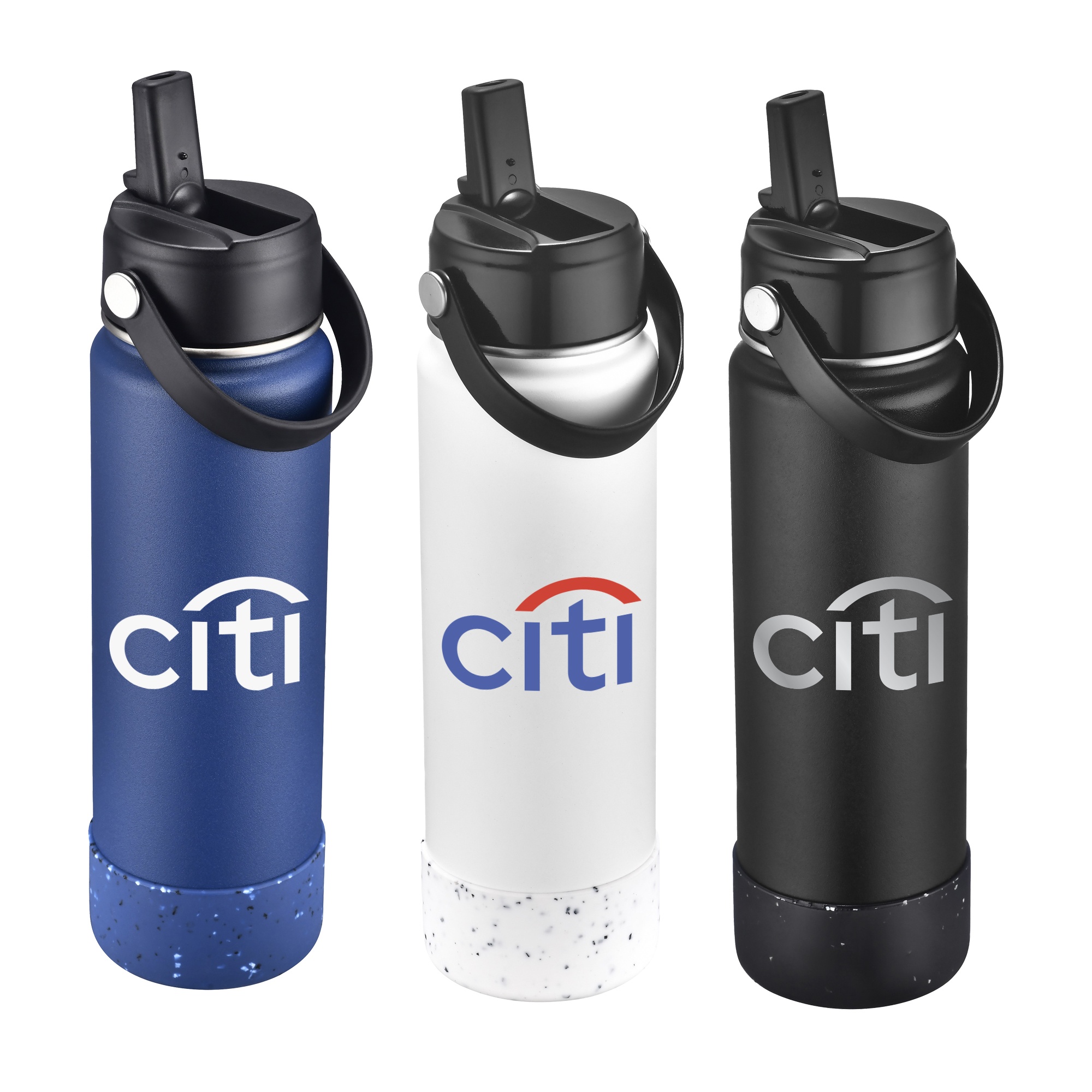27 oz. Vacuum Water Bottle with Silicone Bottom, custom water bottle with logo imprint 1