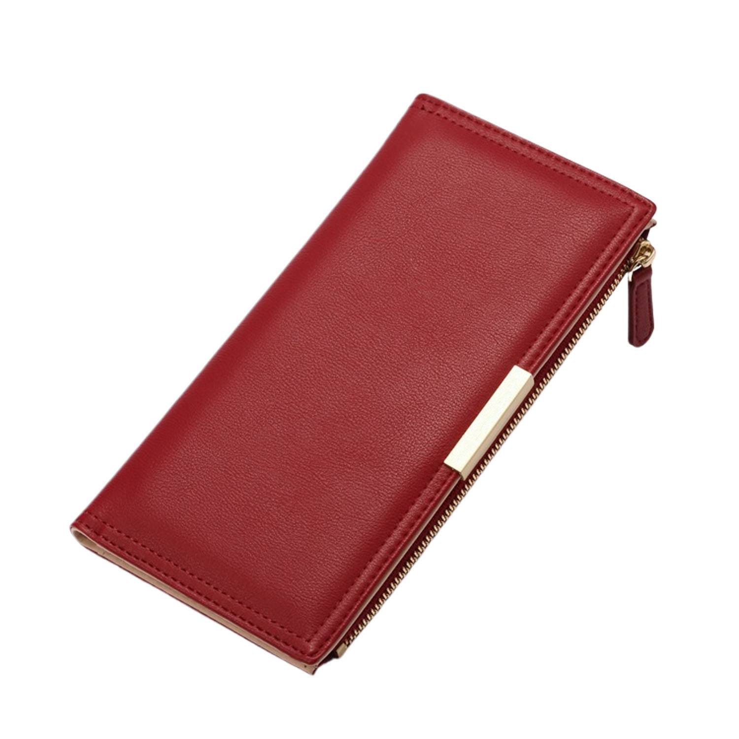 Women RFID Blocking PU Leather Wallet Multiple card slots 3