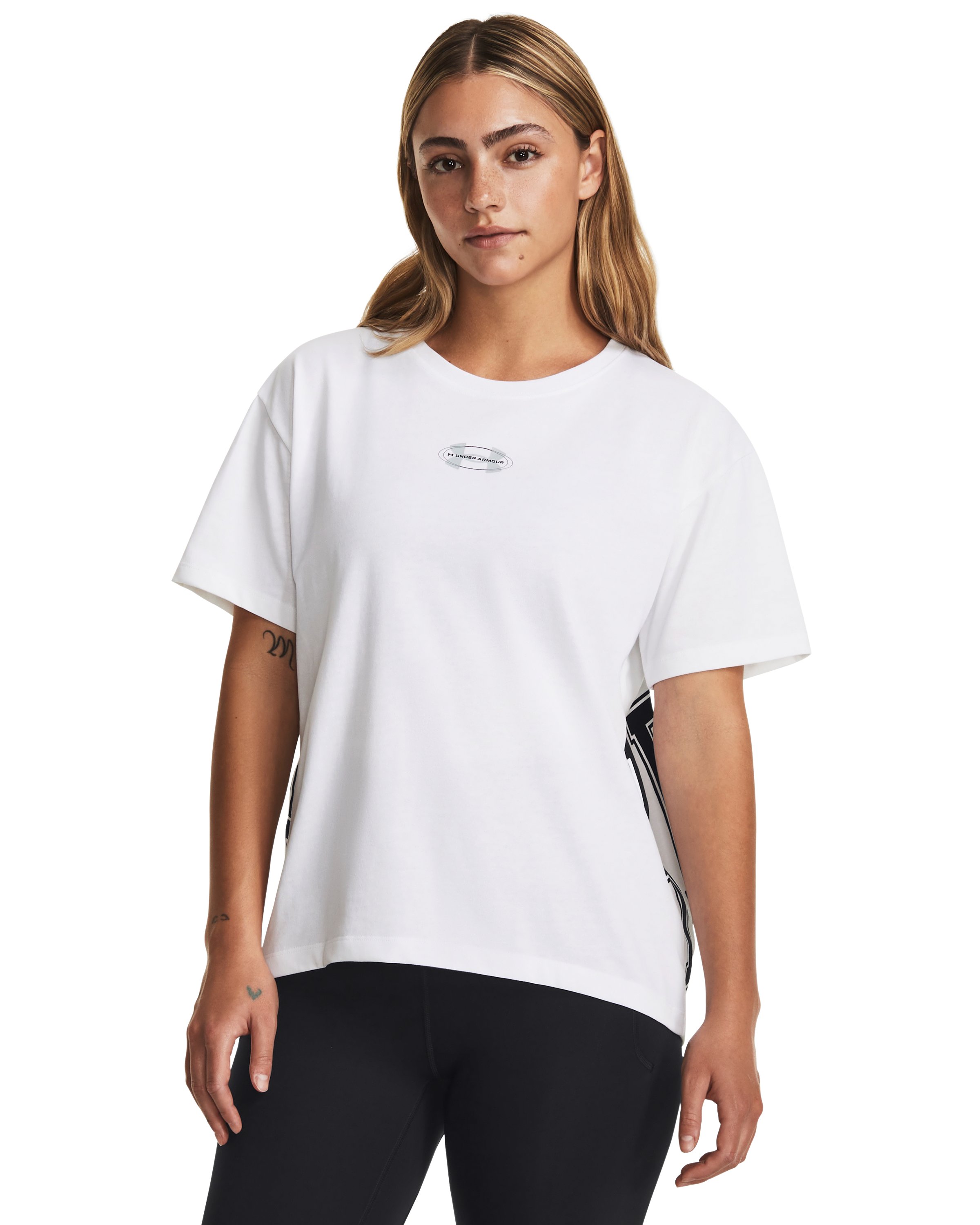 Women's UA Crest Heavyweight Short Sleeve 1