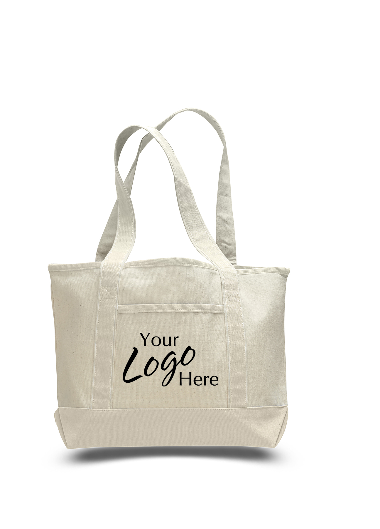 Canvas Small Deluxe Tote Bag 18.5" W x 12" H with 5.5" Gusset 18