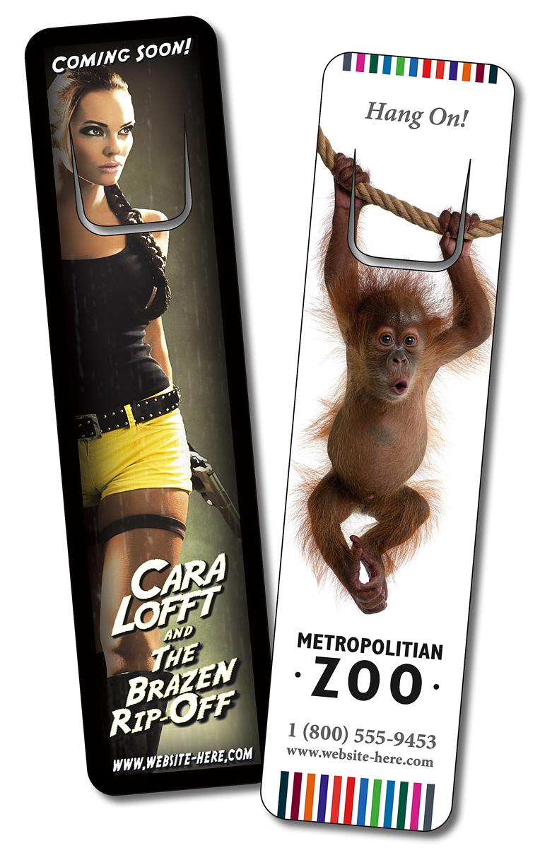 Bookmark - 1.25x5 UV-Coated (1S) with Page Holder - 10 pt. 2