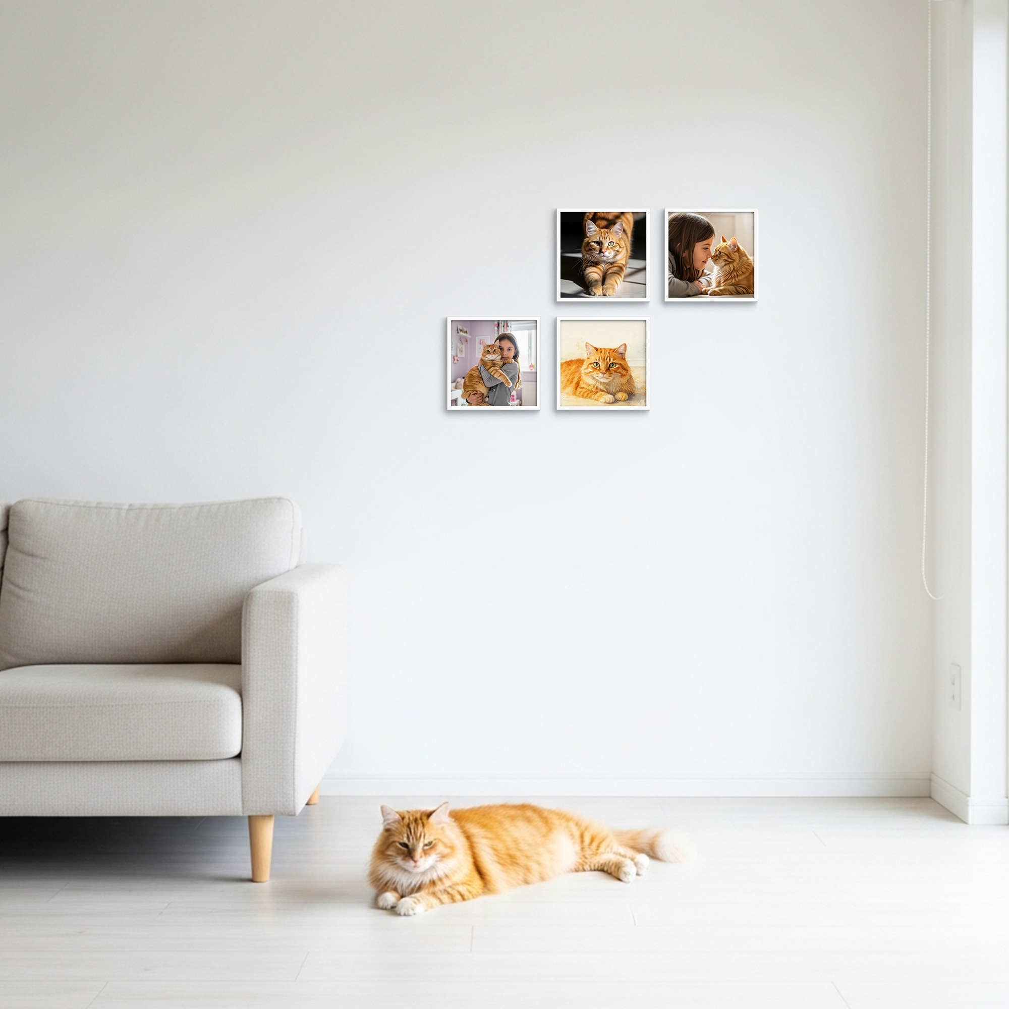 Framed MIXPIX® Wall Tiles – Personalized UV Printed Collage System for Homes & Offices 2