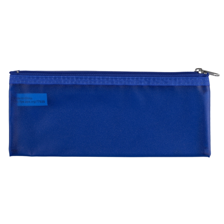 8 ½" W x 3 ½" H -"Dubai" Vinyl Travel Pencil and Accessories Pouch with Zipper 15