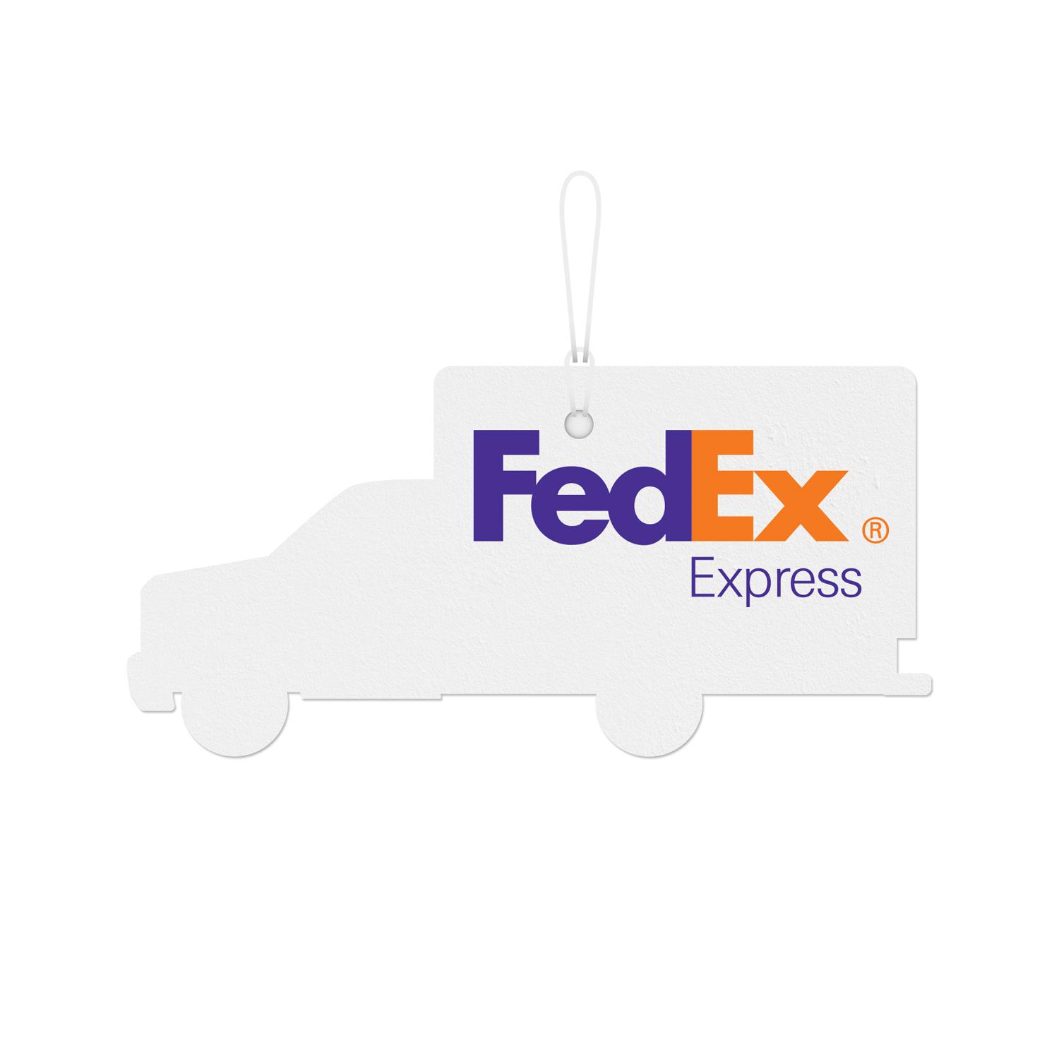 Box Truck Stock Shape Air Freshener 2