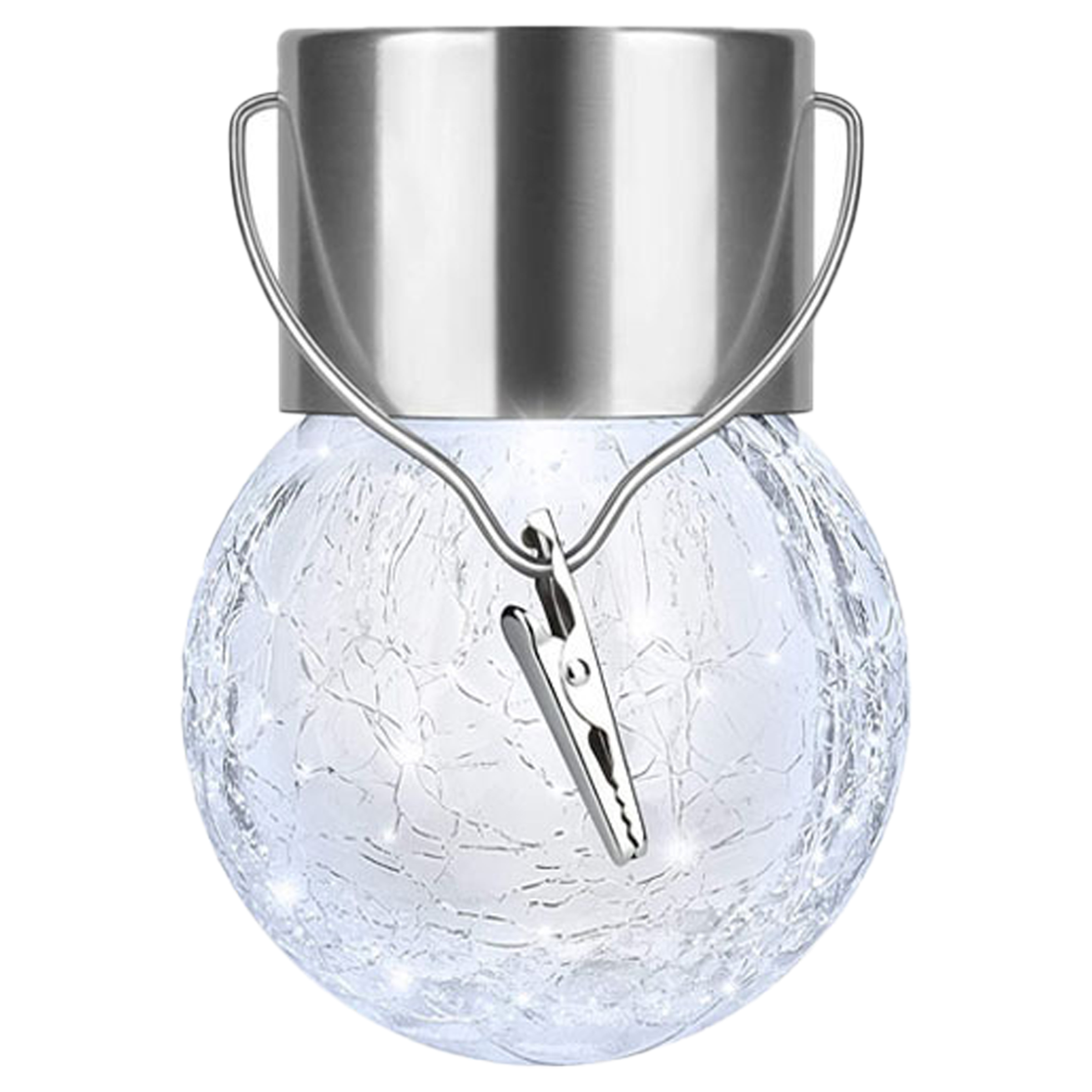 Glass Outdoor Hanging Cracked Ball Light 2