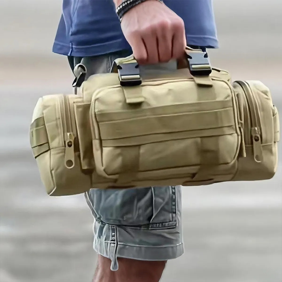 Tactical MOLLE Outdoor Waist Bag Crossbody Sling Bag Pack 4