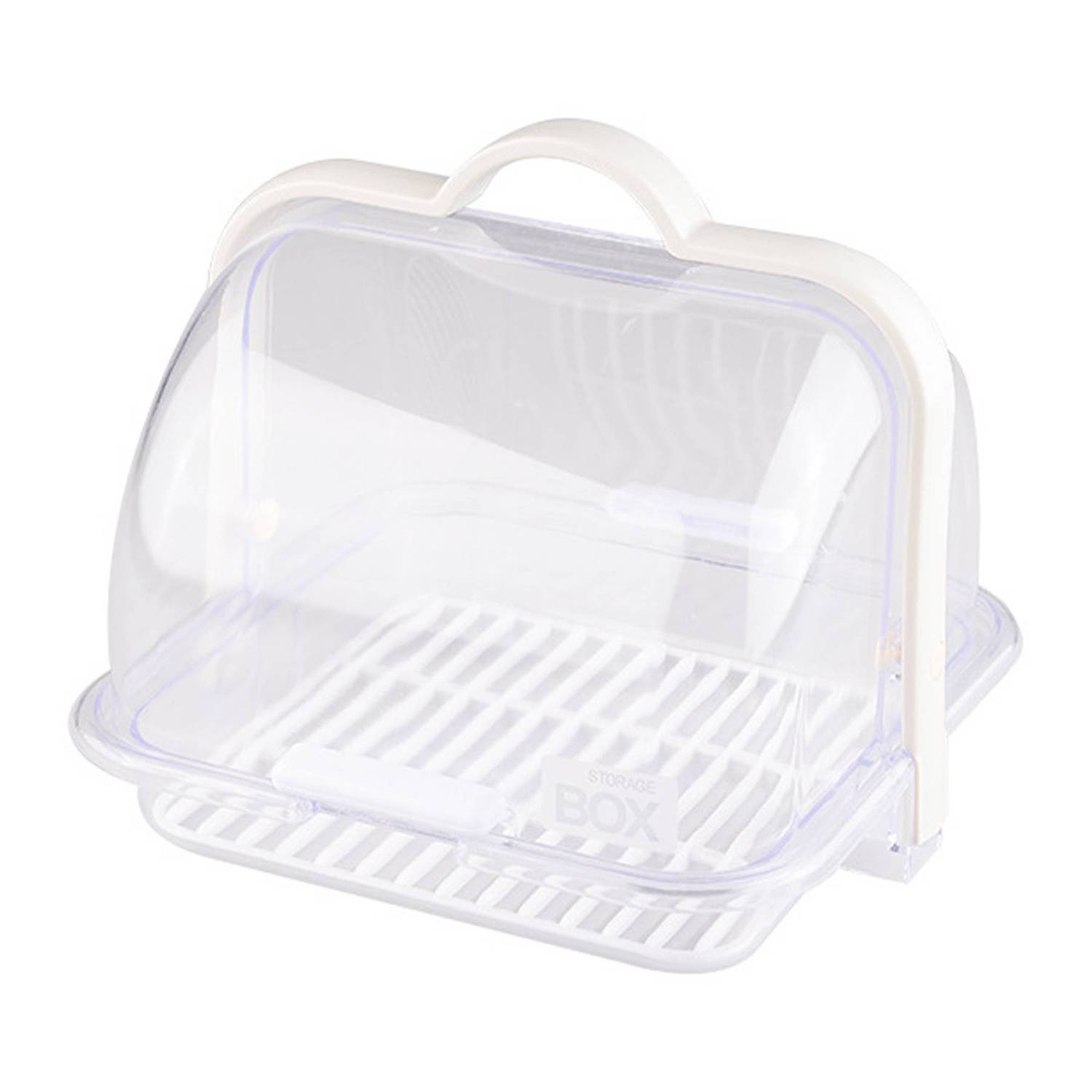 Plastic Baby Bottle Clear Storage Box w/Drain Tray 9