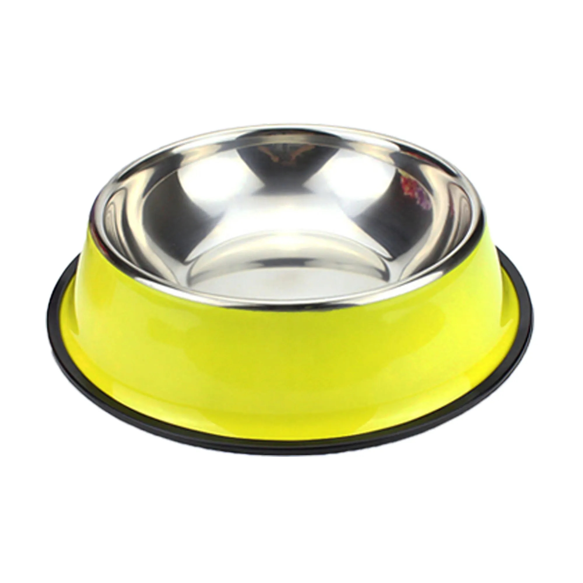 Basic Colorful Steel Pet Treat Bowl Food Tray 6