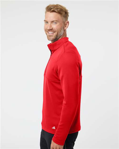 Men's 3-Stripes Double-Knit Quarter-Zip Pullover - A482 4